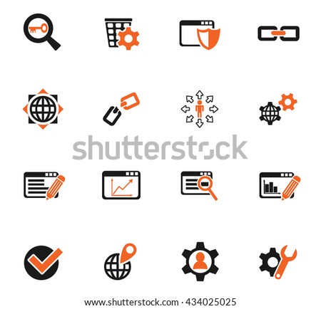 seo and development web icons for user interface design