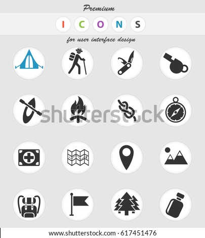day of skouts web icons for user interface design