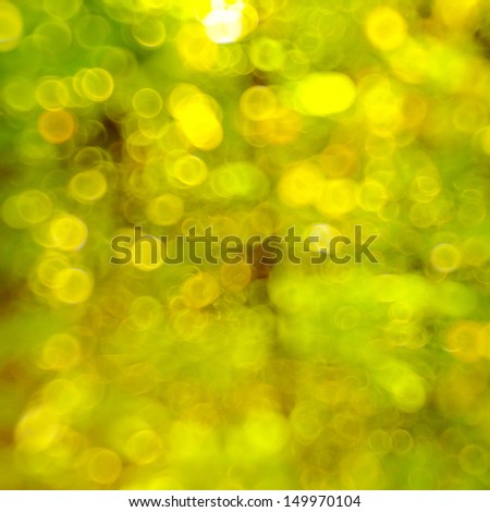 Realistic bokeh background get by soft focus lens