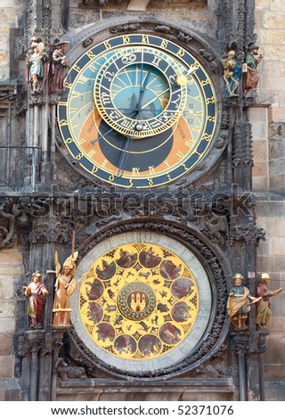 The Prague Astronomical Clock is a medieval astronomical clock located in Prague
