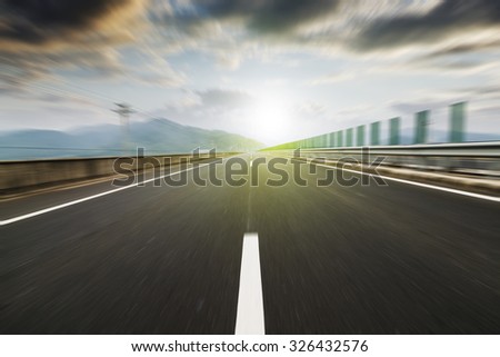 Sunset Urban Highway