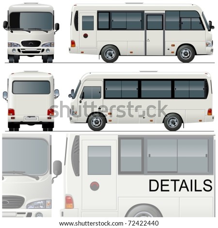 Vector illustration passenger bus