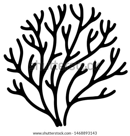 Coral Clipart Black And White | Free download on ClipArtMag