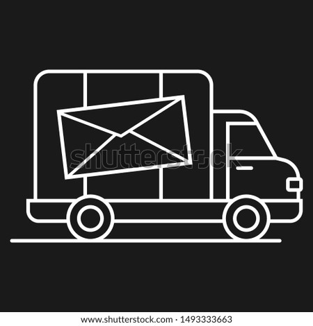 Delivery truck icon. International, local shipping business logotype. Modern vector illustration.