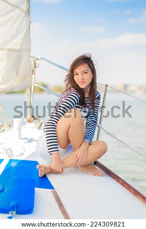 beautiful girl sailor