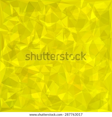 Abstract Yellow Polygonal Background. Abstract Yellow Triangle Pattern
