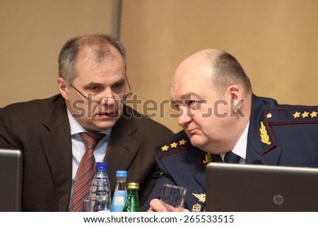 MOSCOW, RUSSIA - FEBRUARY 9, 2012: Alexander Reimer - the General-Colonel of internal service. The Director of the Federal service of execution of punishments (2009-2012). In 2015 remanded in custody.