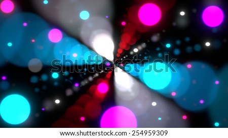 Colorful Circles, great for night club theme, bloom blur ghost rays effect background