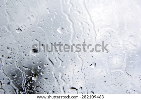 drop of rain on the window