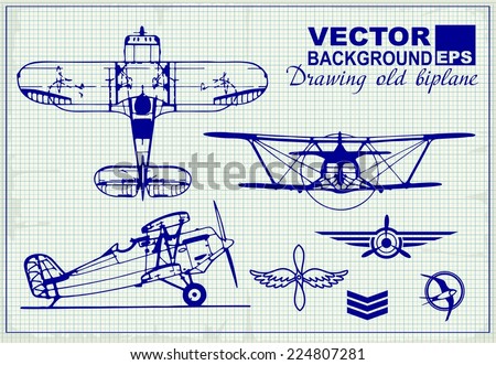 Old Airplane Drawing | Free download on ClipArtMag