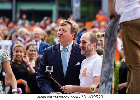 King Willem-Alexander of The Netherlands, King\'s Day, Amstelveen, 26/04/2014