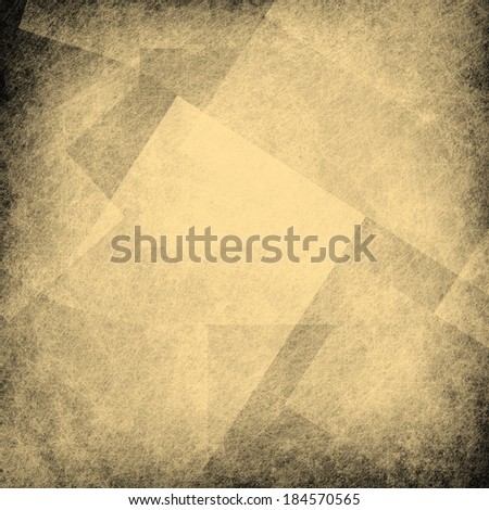 abstract brown background paper or white background wall design with gold beige vintage grunge background texture and warm sepia background light color on black border, blank web or template brochure
