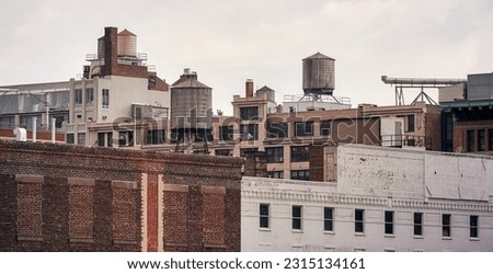 Image, Stock Photo New York Water Tanks