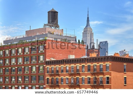 Similar – Image, Stock Photo New York Water Tanks