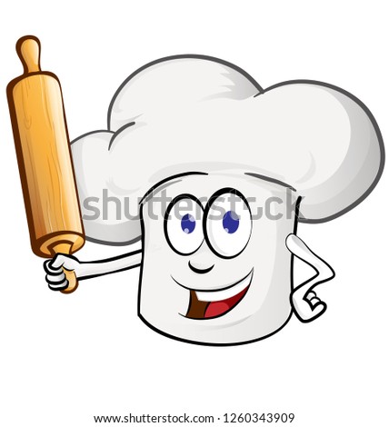  chef cartoon with rollin pin cartoon