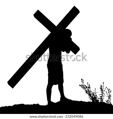 Jesus Christ Carrying the Cross | Download Free Vector Art | Free-Vectors