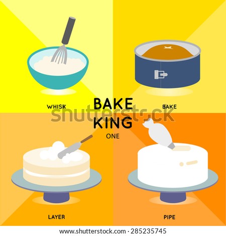 BAKE KING ONE
baking cake process demonstrates in 4 steps till you get beautiful creamy butter cake.