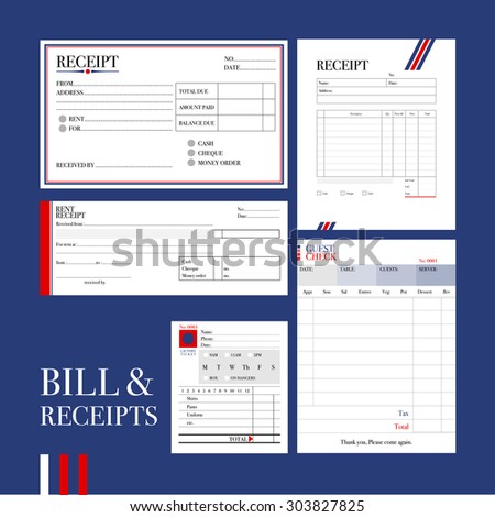 BILL & RECEIPTS
Various types of bill and receipt templates ready to use.