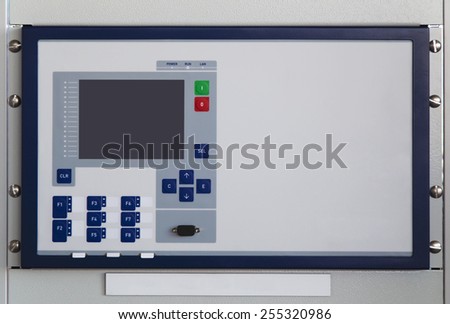 Bay control unit mounted on command panel