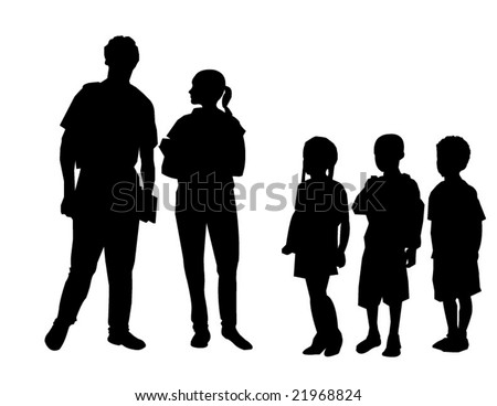 Vector Of Students Congregating In Schoolyard - 21968824 : Shutterstock