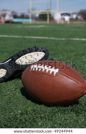 football equipment and field