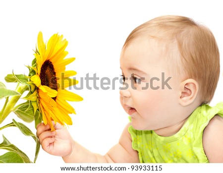 Similar – Image, Stock Photo Cute girl touching flowers in a french lavender field at sunset