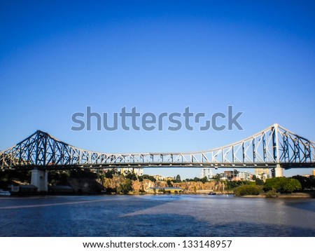 Similar – Image, Stock Photo Gap with steel girder in the brick facade of the old Heyne factory in Offenbach am Main in Hesse