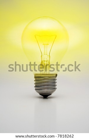shining light bulb
