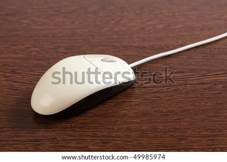 photo shot of computer mouse on table