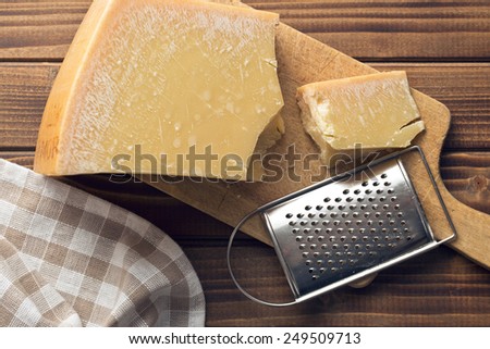 the cheese grater and parmesan