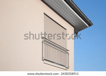 Similar – Image, Stock Photo Shutters and balcony on the facade of an old house with ivy