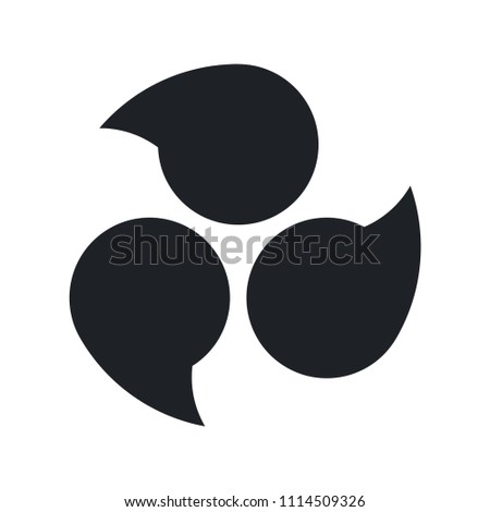 three liquid spiral logo