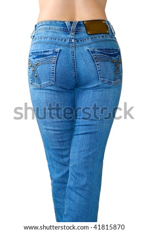 Blue Jeans Is The Rear View Stock Photo 41815870 : Shutterstock