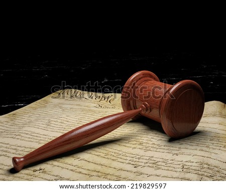 United States Constitution and Gavel 1, Constitutional Law