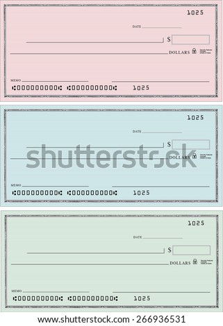 Bank Checks, Layered Type And Backgrounds. Pin Stripe Background. Need ...