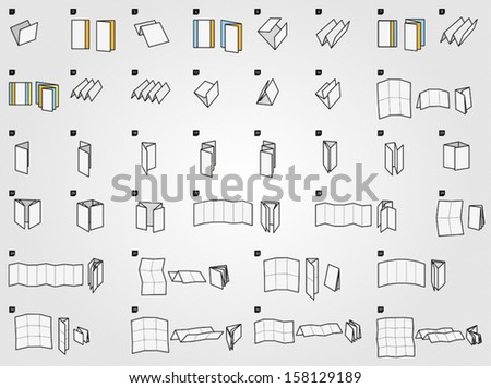 Folding icons for print