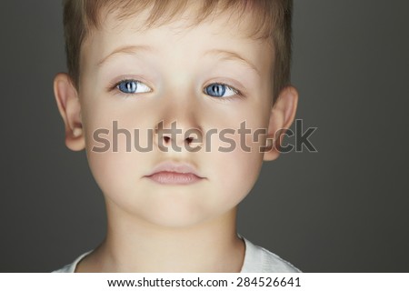 child. funny little boy. close-up. joy. 5 years old.Trendy children of the world.kids emotion