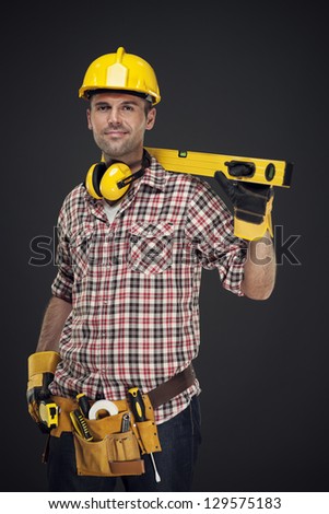 Similar – Image, Stock Photo Tools belt in real worker