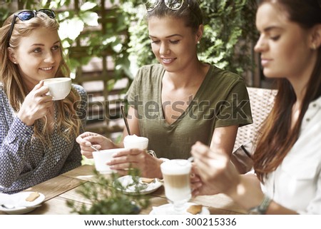 Coffee with friends in the favourite cafe