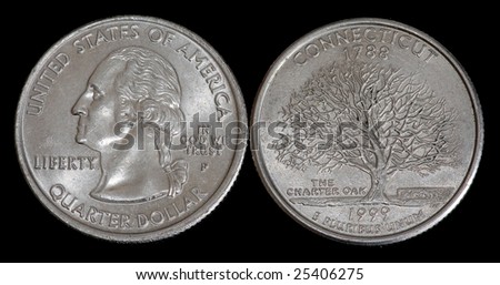 The quarter dollar from Connecticut