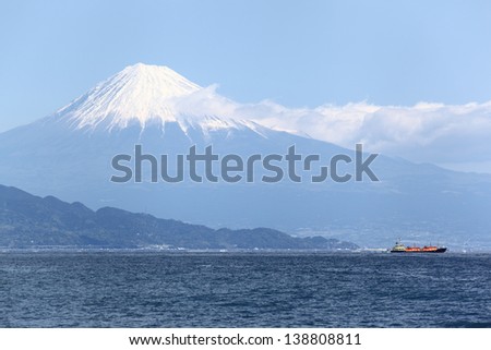 Suruga Bay and Mt. Fuji