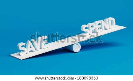 Scale Concept isolated on blue background