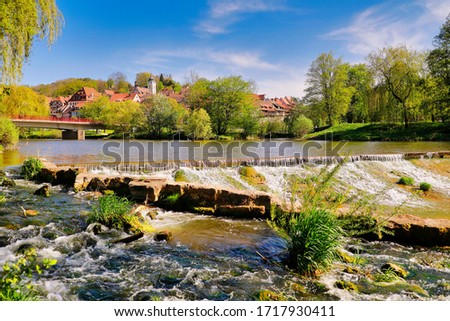 Similar – Image, Stock Photo bridge Hohenlohe Bridge