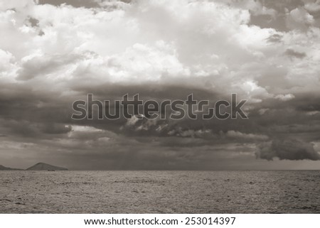 sea landscape background. Black Sea.  Ukraine