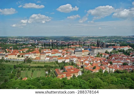 Prague. Spring. Beroun Hills. Czech republic.