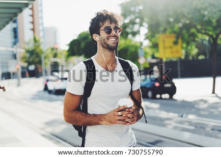 Similar – Image, Stock Photo Bearded Guy in Coffee Place