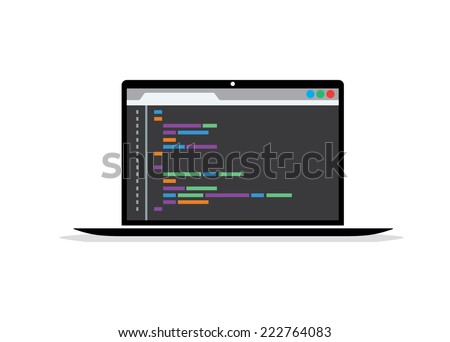 Code Flat Design