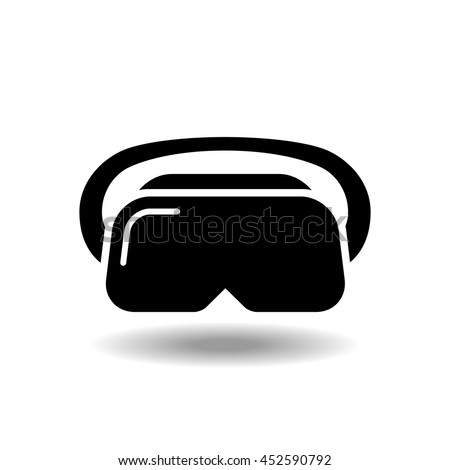  VR headset icon. vector