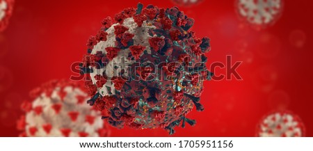 Similar – Image, Stock Photo symbolic virus Virus