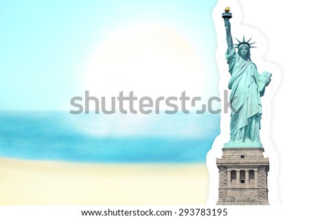 Statue of Liberty Sunny Sky